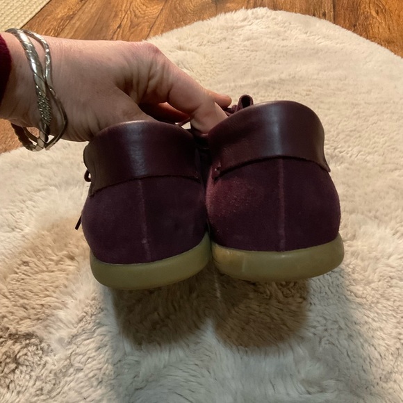 Kalso Earth Shoes Men's size 11.5 Darby Suede Negative Heel Burgundy Sneaker Lac - Picture 3 of 9